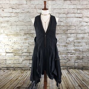 || All Saints || Black Zeeda Zipper Dress UK8/US4